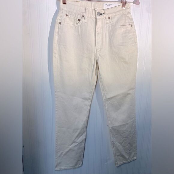 NWOT Rag & Bone cream jeans Sz 26 - Picture 2 of 7